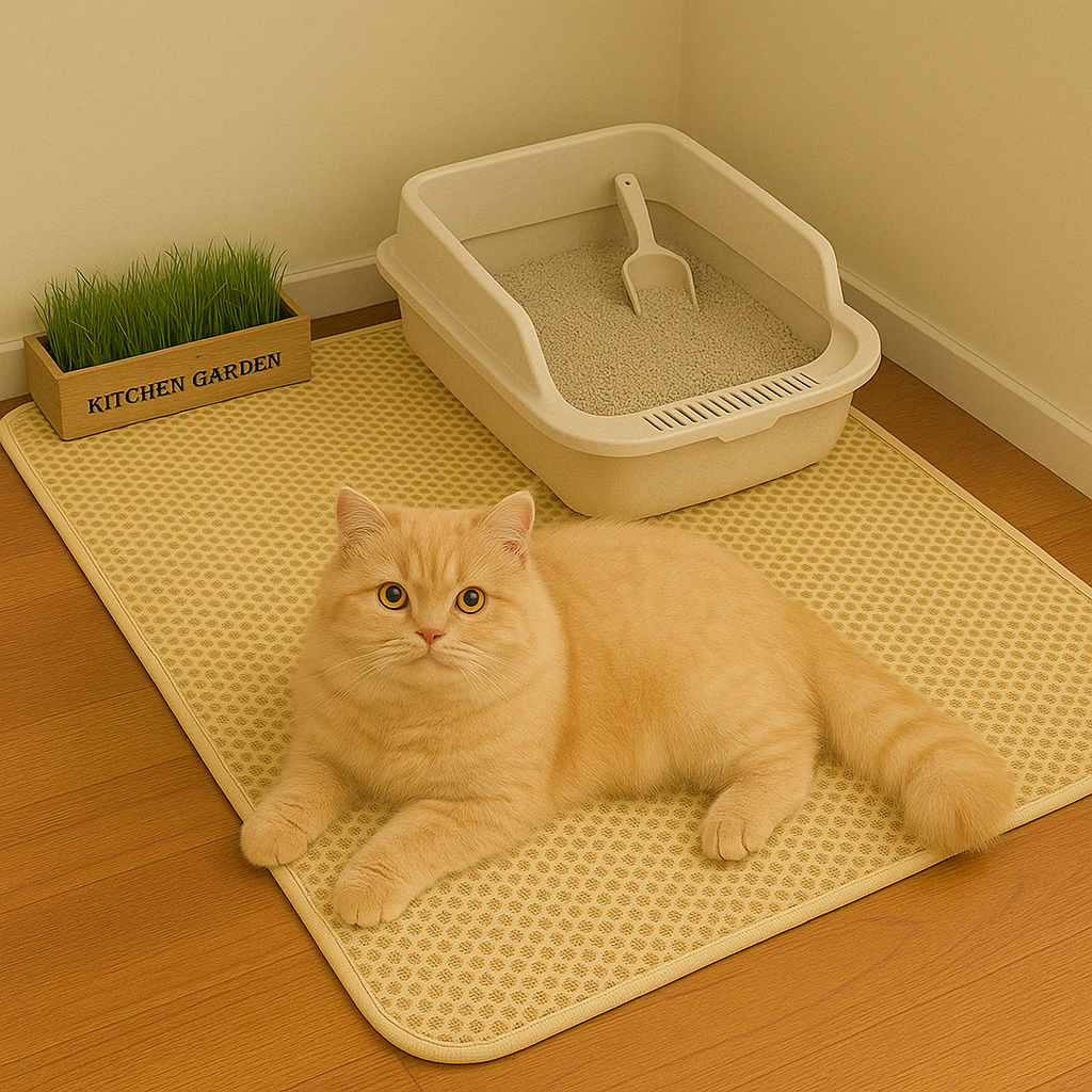 Cat Litter Mat Double Layer Waterproof Urine Proof Trapping Mat
