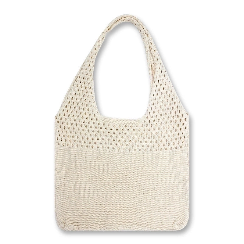 Women's Basic Solid Color Polyester Shopping Bags
