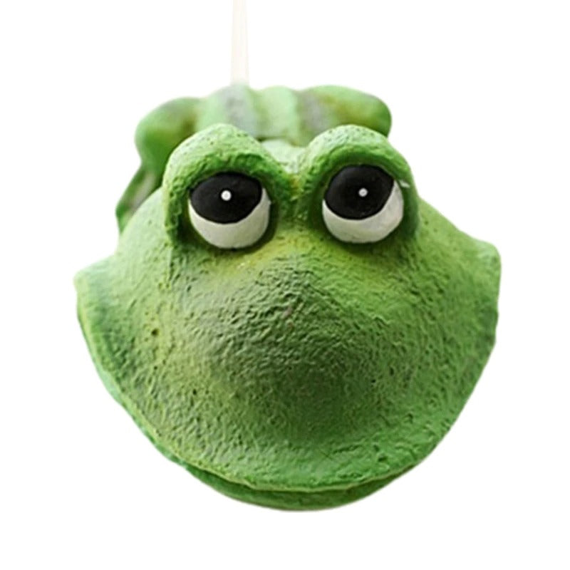 Artificial Resin Frog Ornament For Aquarium