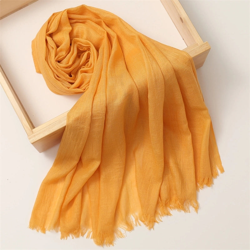 Women's Basic Solid Color Polyester Scarf