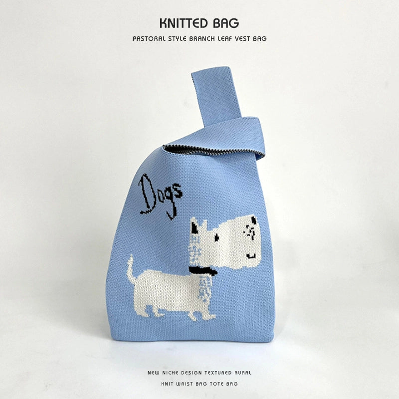 Women's Medium Polyester Animal Cute Basic Square Open Handbag