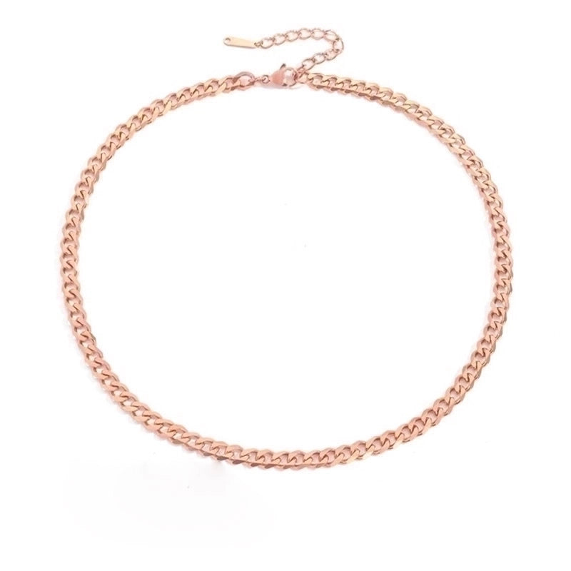 Stainless Steel 14K Gold Plated Fashion Plating U Shape Necklace