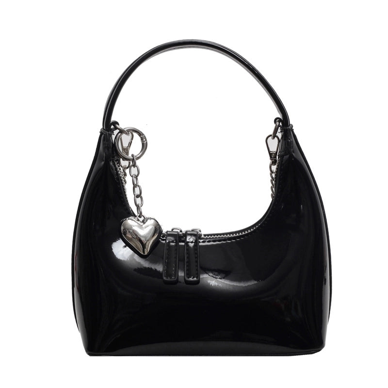 Hot Bag Women's New Patent Leather High-end Texture Shoulder Popular Fashion Crossbody Bag