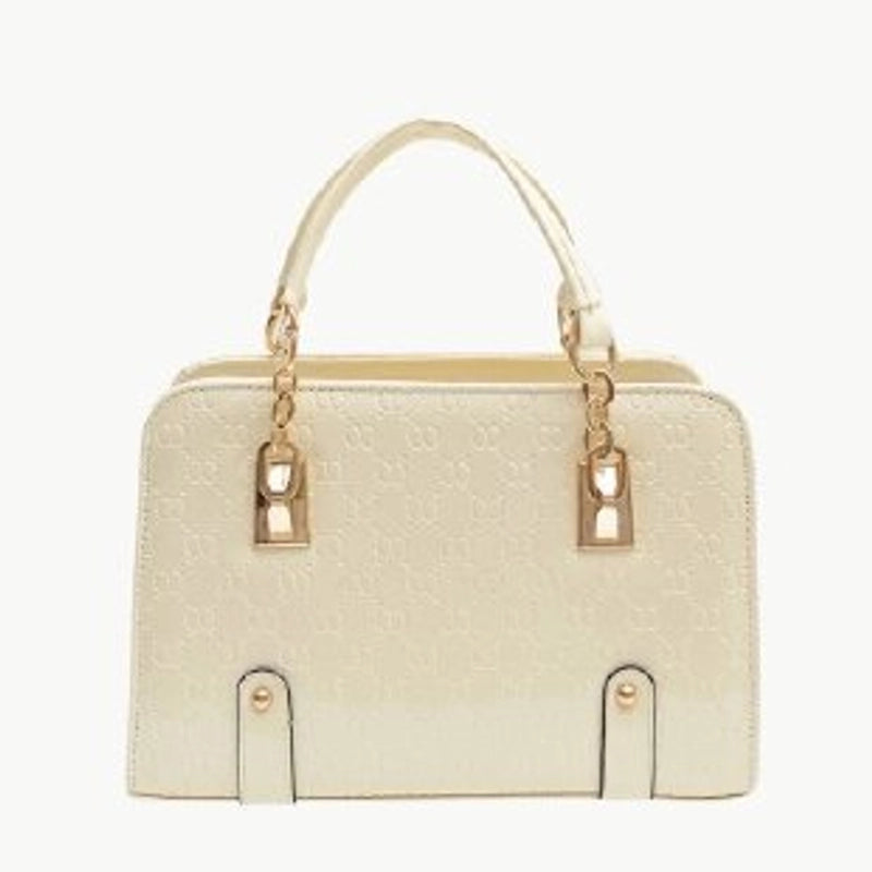 Women's All Seasons Pu Leather Solid Color Classic Style Square Zipper Handbag