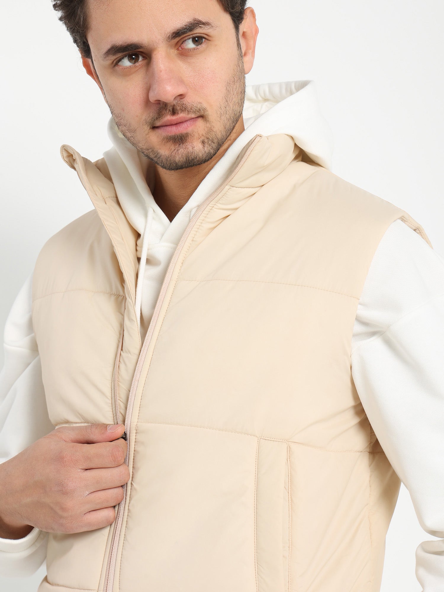 Textured Puffed Vest