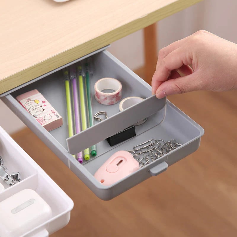 🔥Last Day Promotion 49% OFF - Under Desk Storage Drawer (💥Buy 2 Get Free Shipping💥)