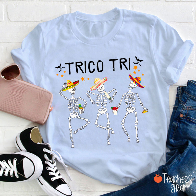 Trico Tri Halloween Spanish Teacher T-Shirt