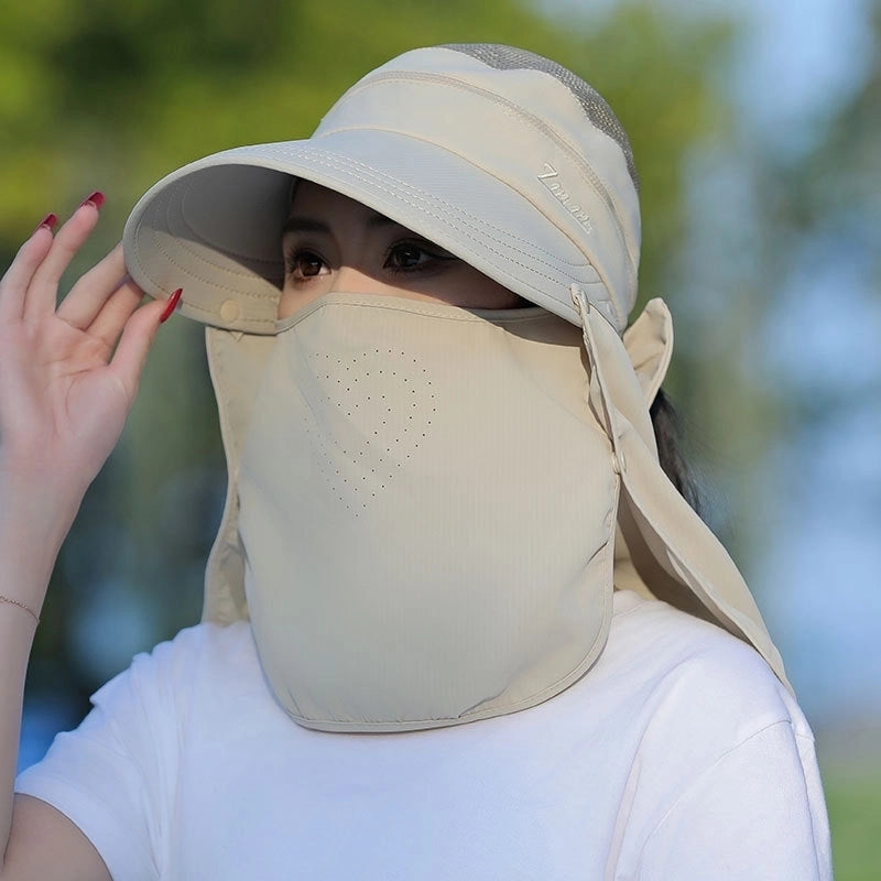 Women's Minimalist Solid Color Big Eaves Sun Hat