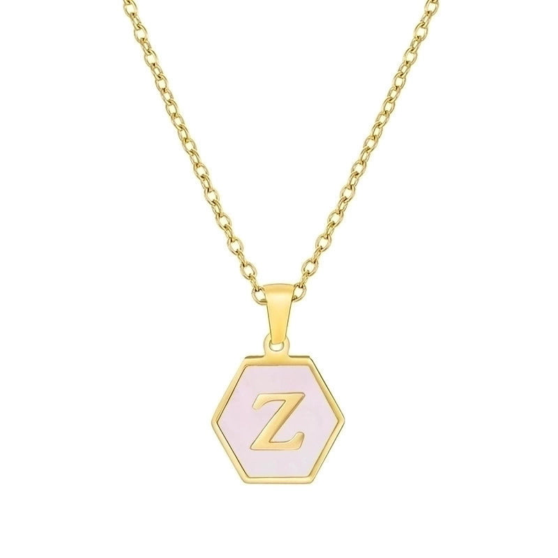 Modern Style Letter 304 Stainless Steel 18K Gold Plated Plating Stainless Steel Necklaces
