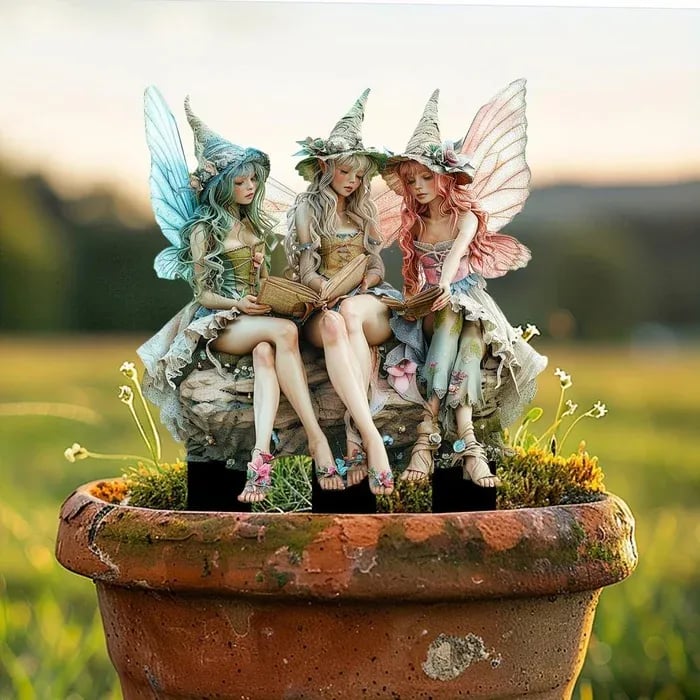 🧝Bohemian Fairy Flower Pot Decoration