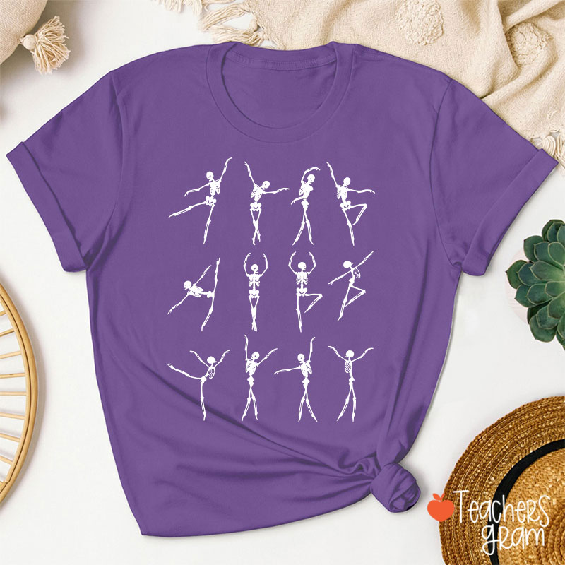 Elegant Skeleton Dance Teacher T-Shirt