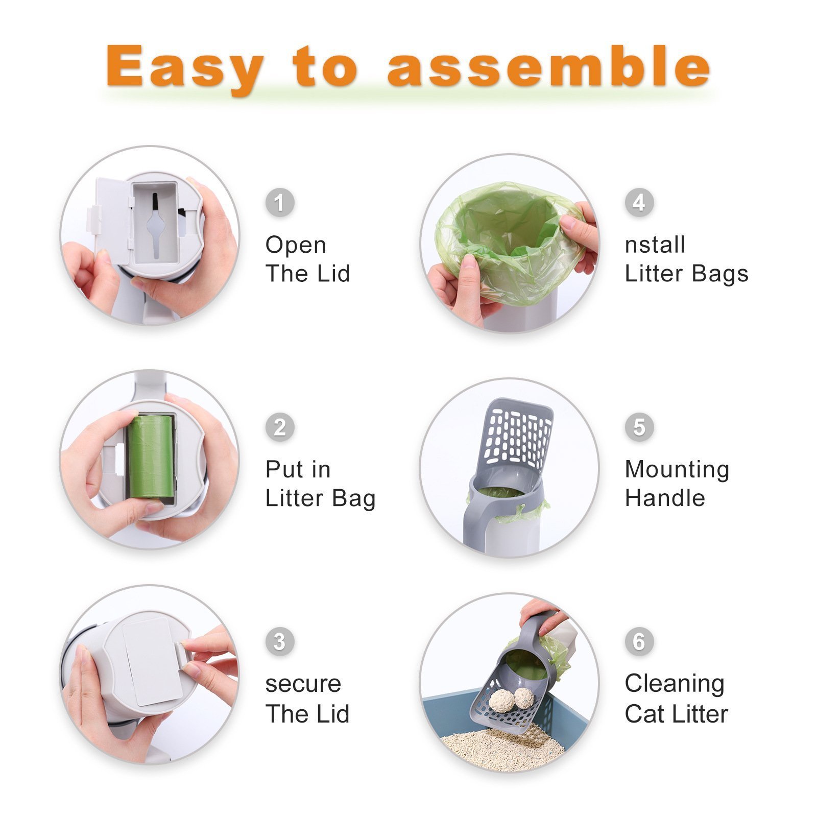 🔥Huge Sale - 49% OFF🔥 2 In 1 Integrated Cat Litter Shovel😻