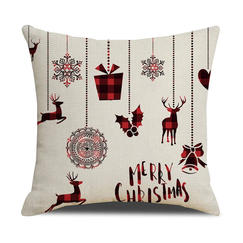 Fashion Letter Elk Polyester Pillow Cases