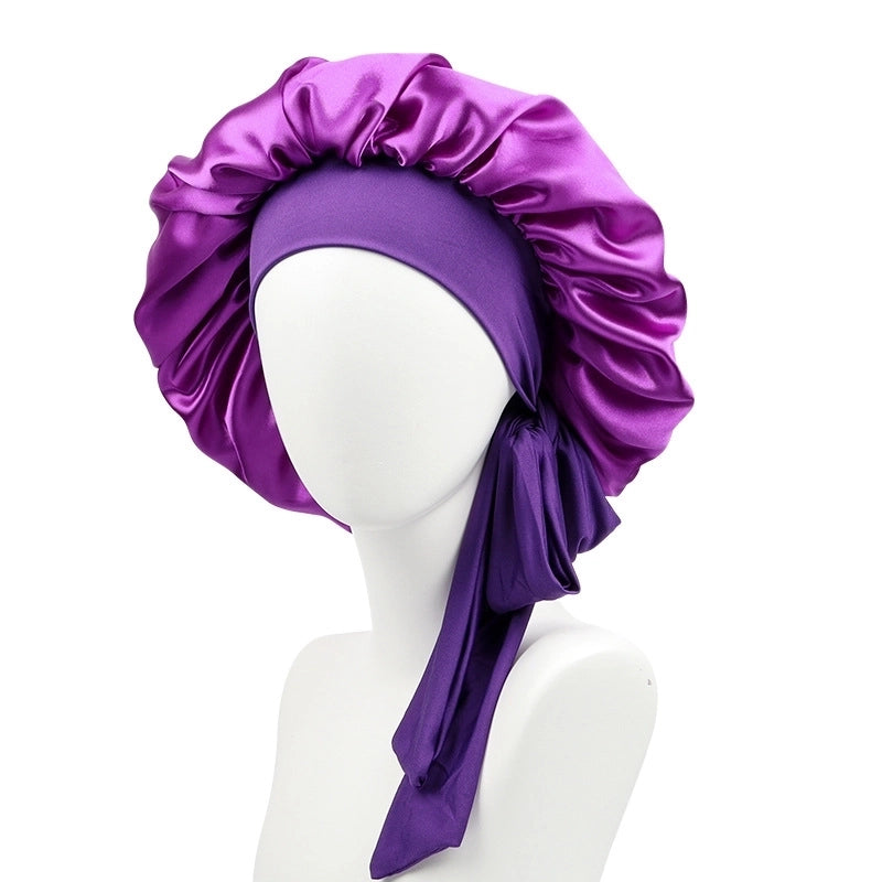 2 Pieces Women's Solid Color Solid Color Eaveless Hair Cap