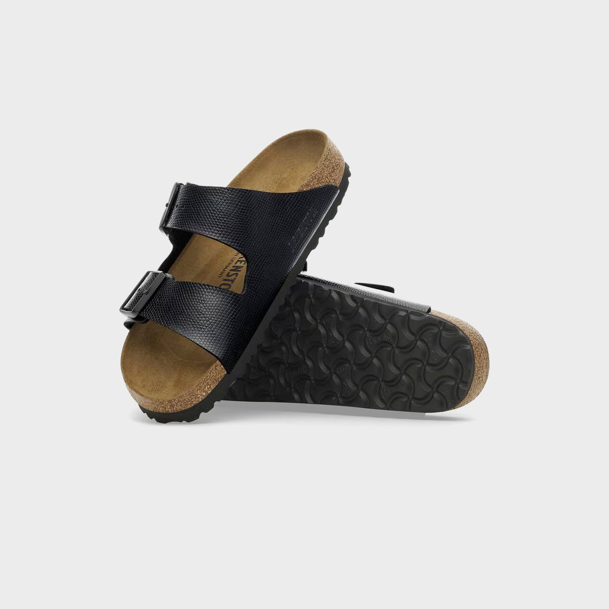Birkenstock Arizona Birko-Flor - Embossed Lizard / Black