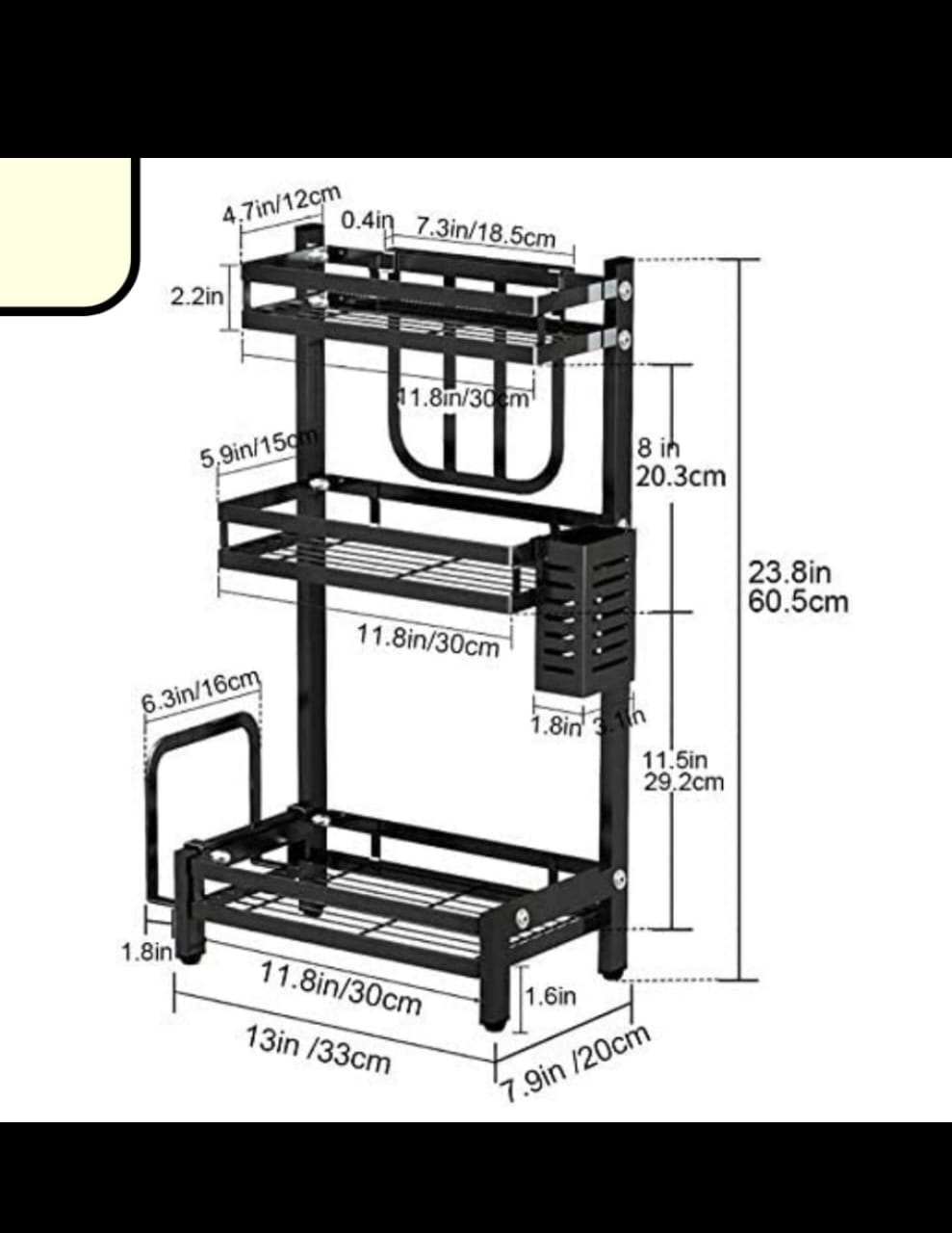 Kitchen Spice Rack.3-Tier Countertop Spice Rack