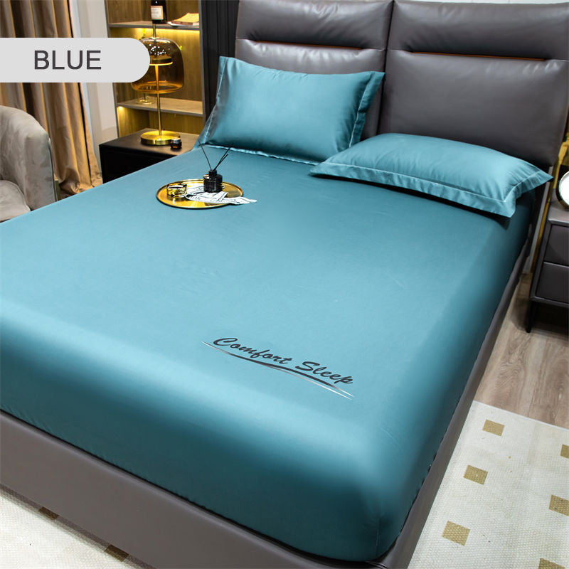 💥Last Day Sale 49%OFF🔥Summer Ice Cooling Silky Bed Fitted Sheet Pillow Cover🛏️