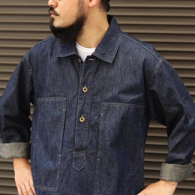 US ARMY 10.5 oz Denim Pullover Shirt