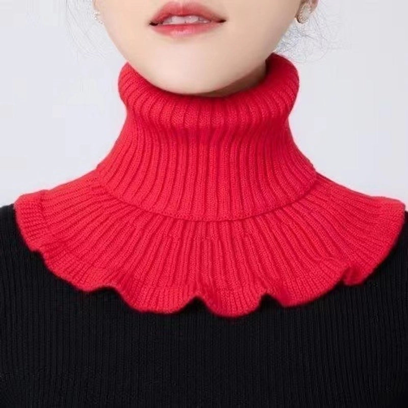 Unisex Cute Sweet Solid Color Knit Scarf