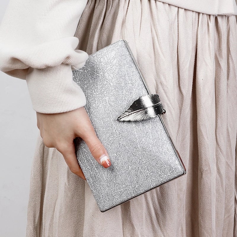 Blue Black Gold Pu Leather Solid Color Square Evening Bags