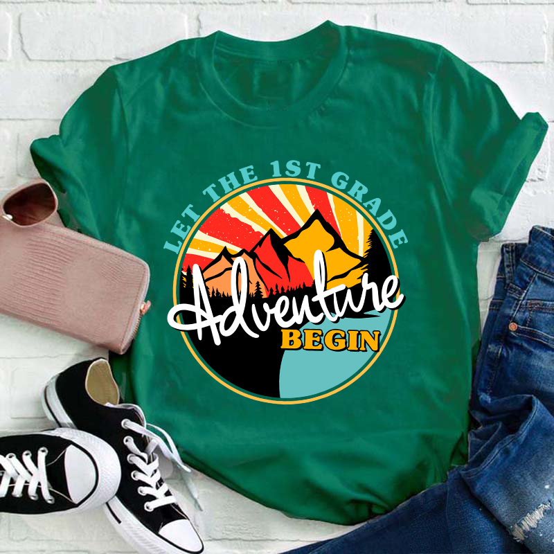 Personalized Let The Adventure Begin Teacher T-Shirt