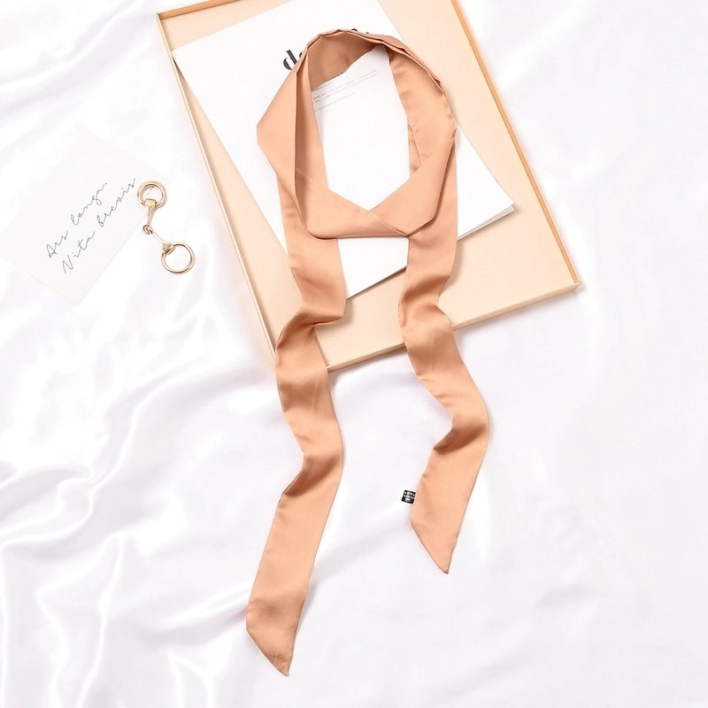 Women's Fashion Solid Color Satin Silk Scarves