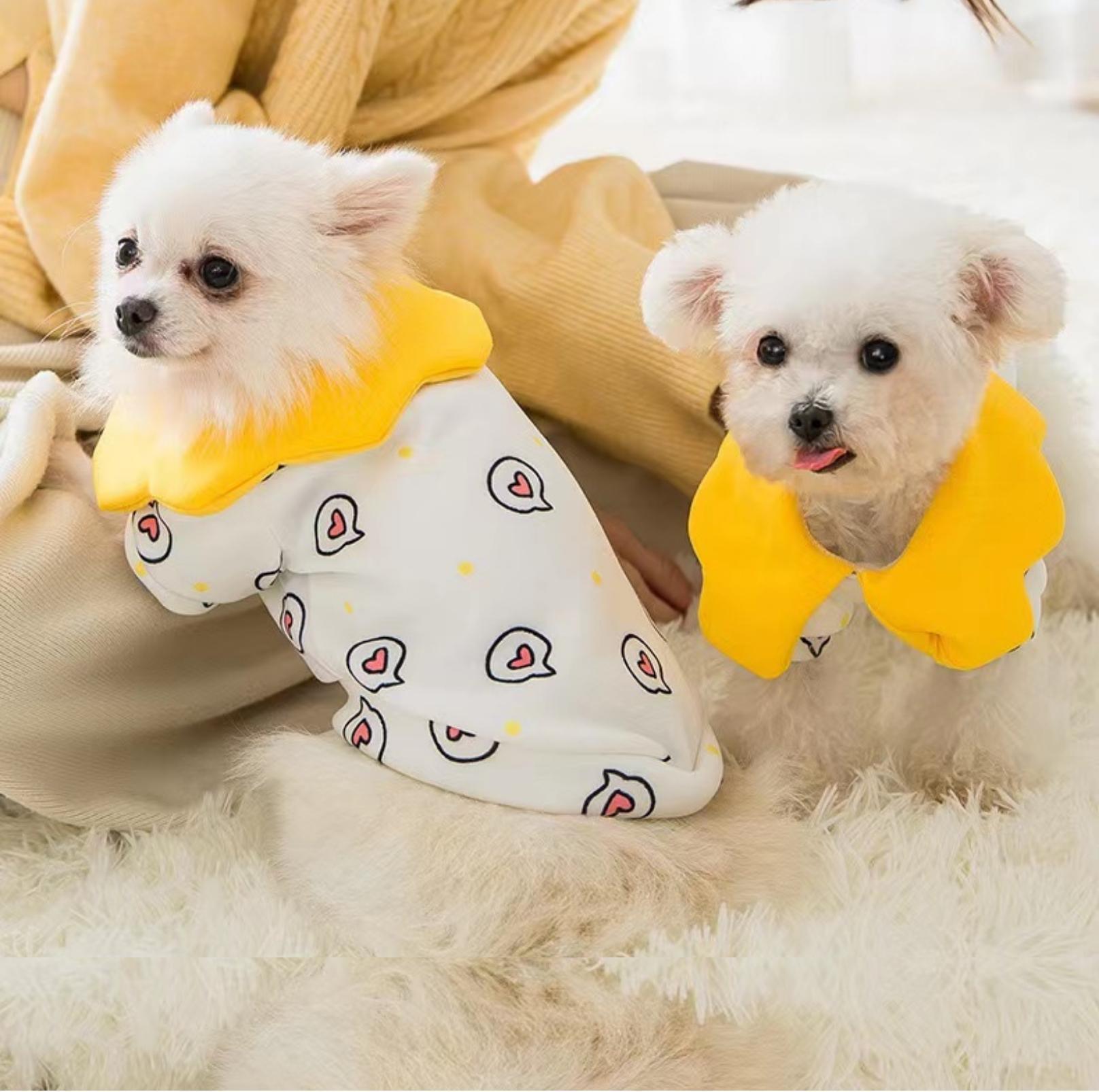 Spring Heart Dot Cartoon Pet Sweatshirt