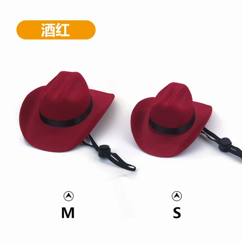 Casual Nonwoven Solid Color Pet Hat 1 Piece