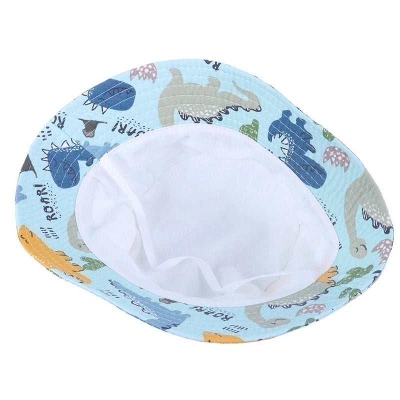 Children Unisex Basic Color Block Bucket Hat