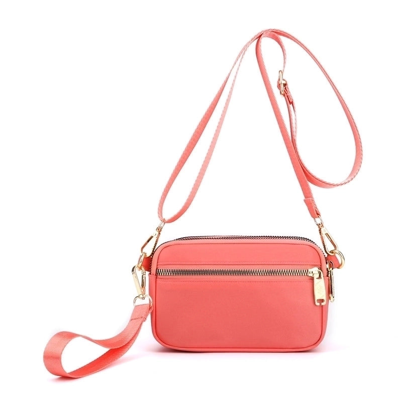 Lightweight Water-repellent Nylon Cloth Bag Casual Shoulder Crossbody Bag Mobile Phone Bag Fashionable Shopping Bag