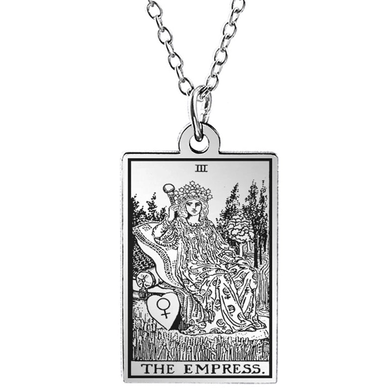 Retro Geometric Stainless Steel Pendant Necklace Plating Stainless Steel Necklaces 1 Piece