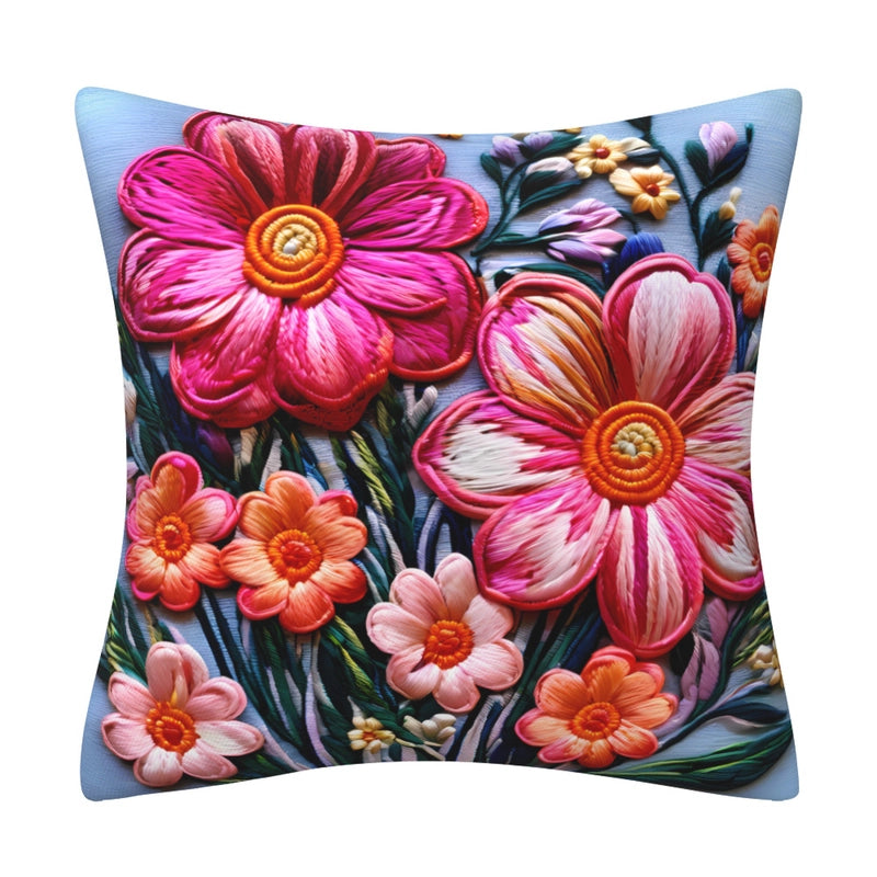 Elegant Classical Minimalist Floral Polyester Pillow Cases Couch & Sofa Decor