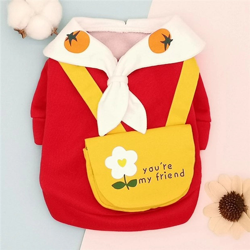 Cute Small Dog Clothes Spring Autumn Collection For Corgi  Bulldog Teddy Bichon Puppies Kittens Thin Pet Outfits