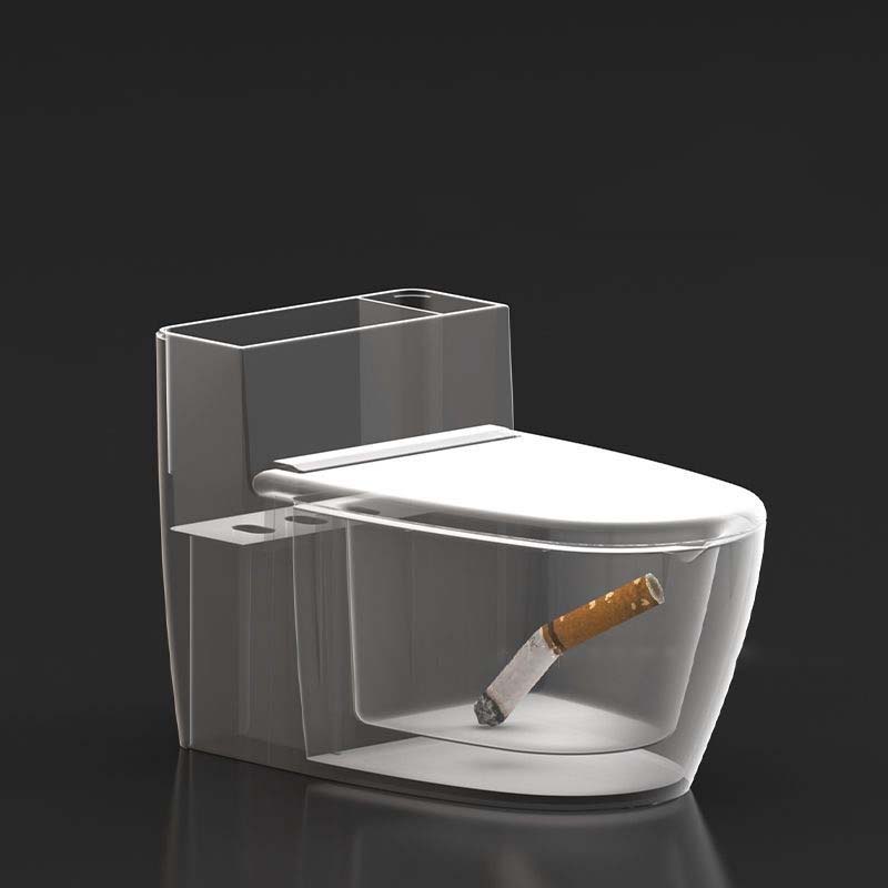 Creative shape for ashtray and toilet