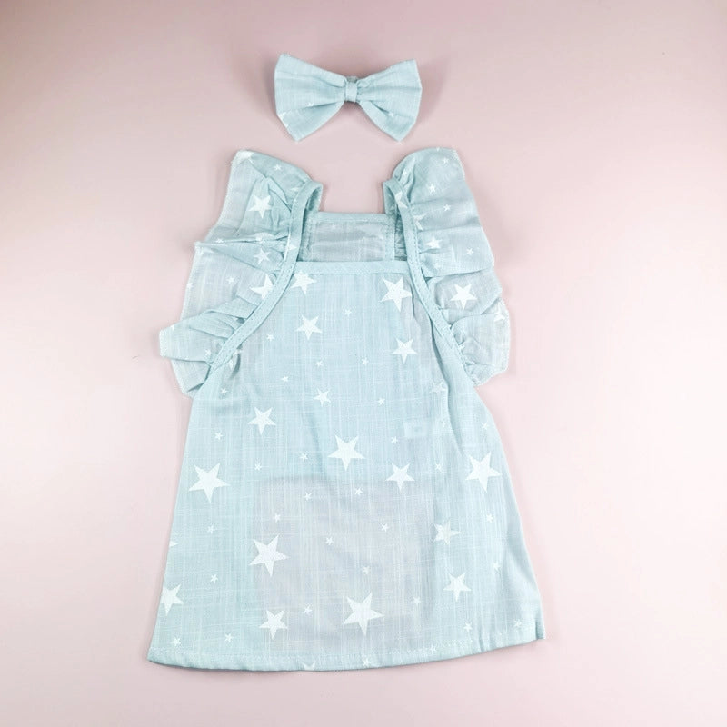 Sweet Cotton Flower Strawberry Pet Clothing