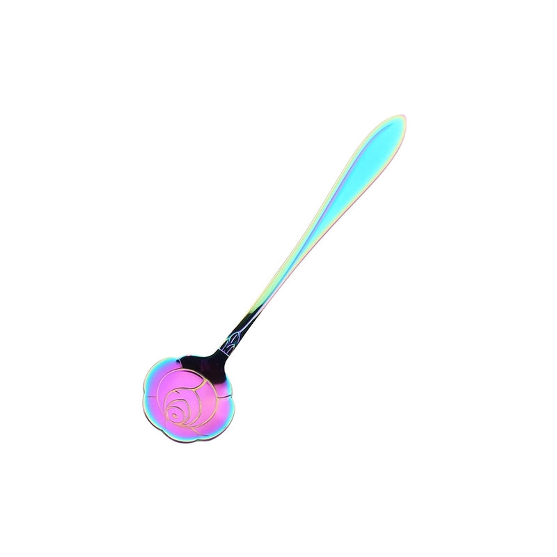 Vacation Flower Stainless Steel Spoon 1 Piece 1 Set