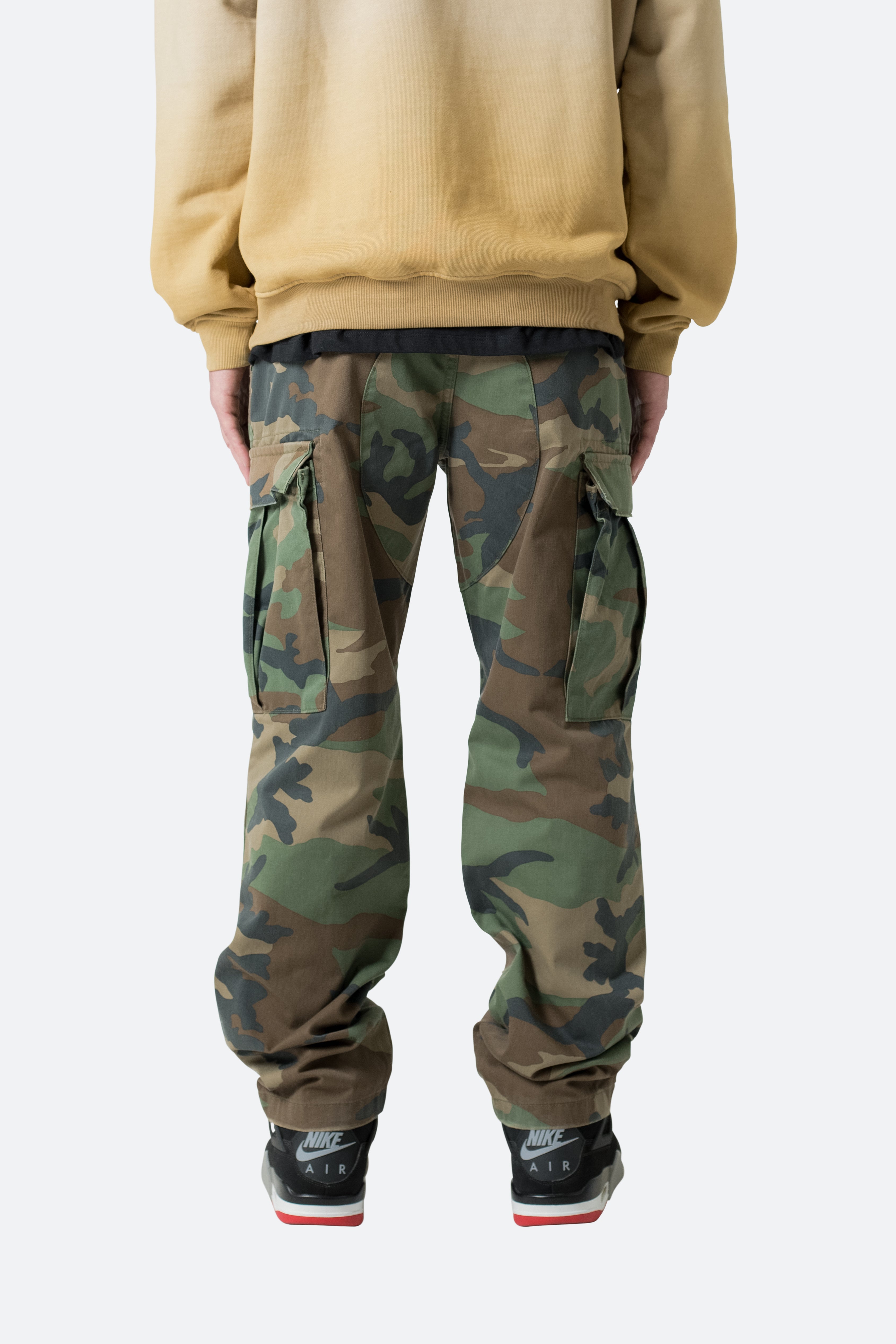 Double Knee Vintage Cargo Pants - Camo