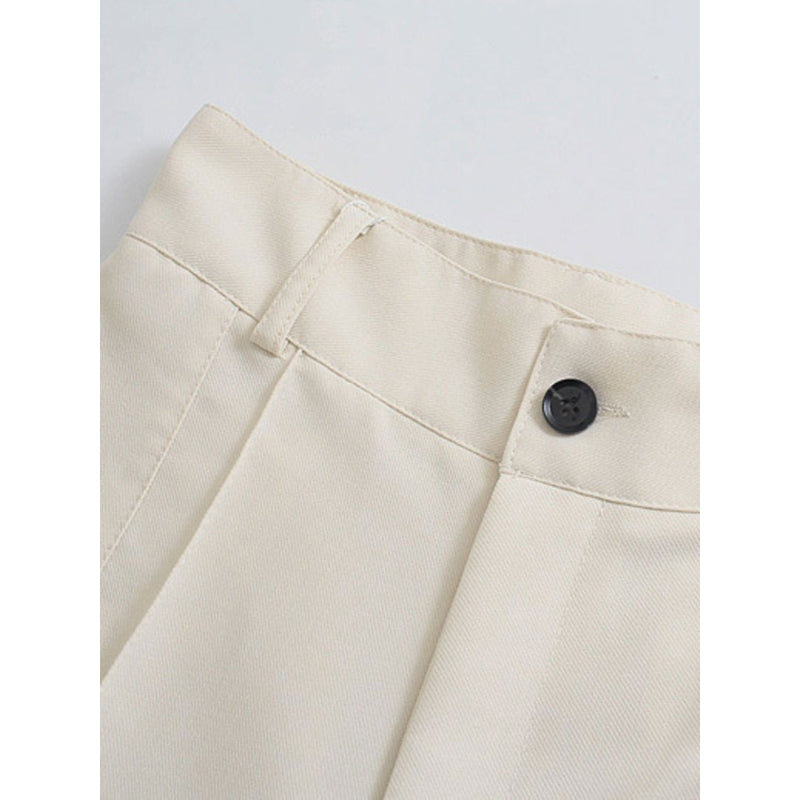 Office Wear High Waist Straight Pants For Women