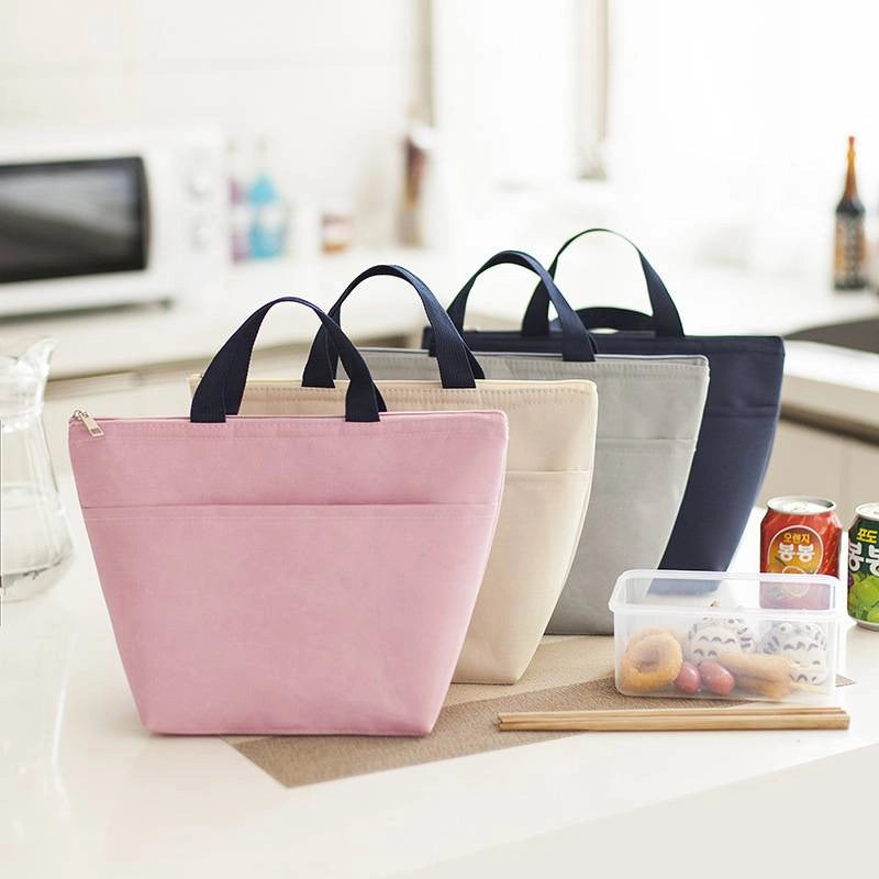 Thickened Portable Waterproof Bento Bag Insulation Bag Oxford Cloth Tote Bag