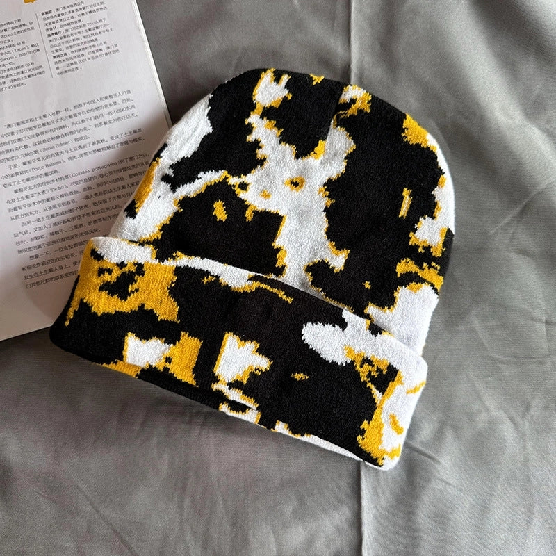 Women's Streetwear Leopard Eaveless Wool Cap