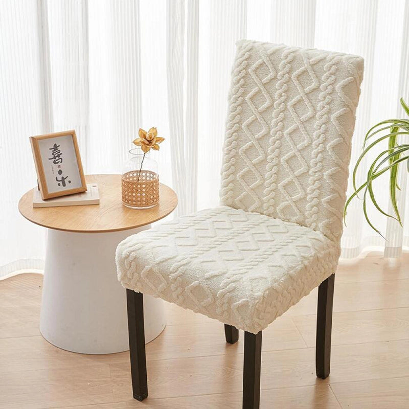 New Jacquard Chair Cover Household Dining Chair Cover Thickened Cushion Cover Chair Cover Universal Elastic Chopsticks Cover