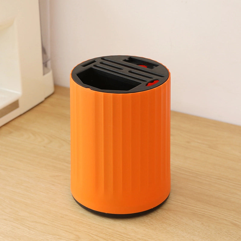 Hot Kitchen Rotating Knife Rack Storage Rack Multifunctional Household Chopsticks Kitchen Knife Tableware Shelf Storage Artifact
