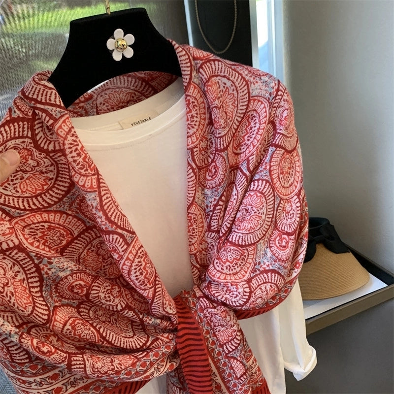 Women's  Vintage Style Classic Style Paisley Polyester Printing Tassel Scarf