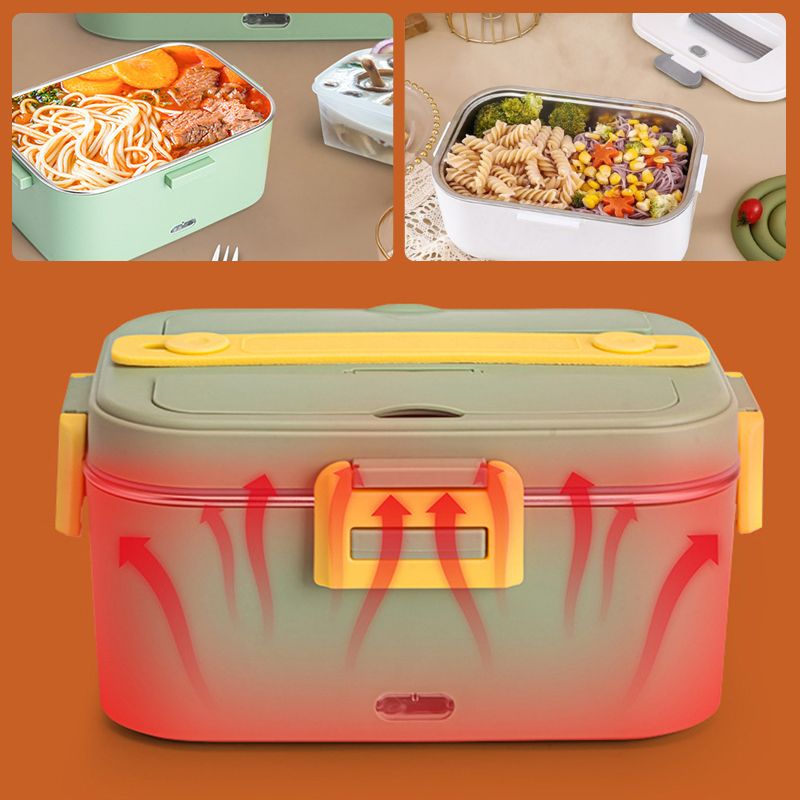 Pousbo® Stainless Steel Electric Heating Bento Lunch Box