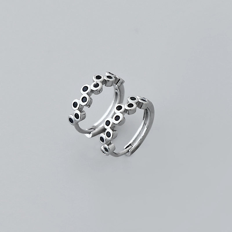 2 Pieces Minimalist Geometric Copper Plating Ear Studs 1 Pair