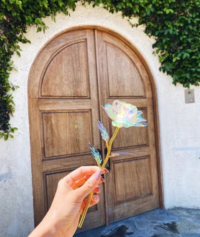 🎁A lovely GIFT! 💐Colorful Crystal Rose