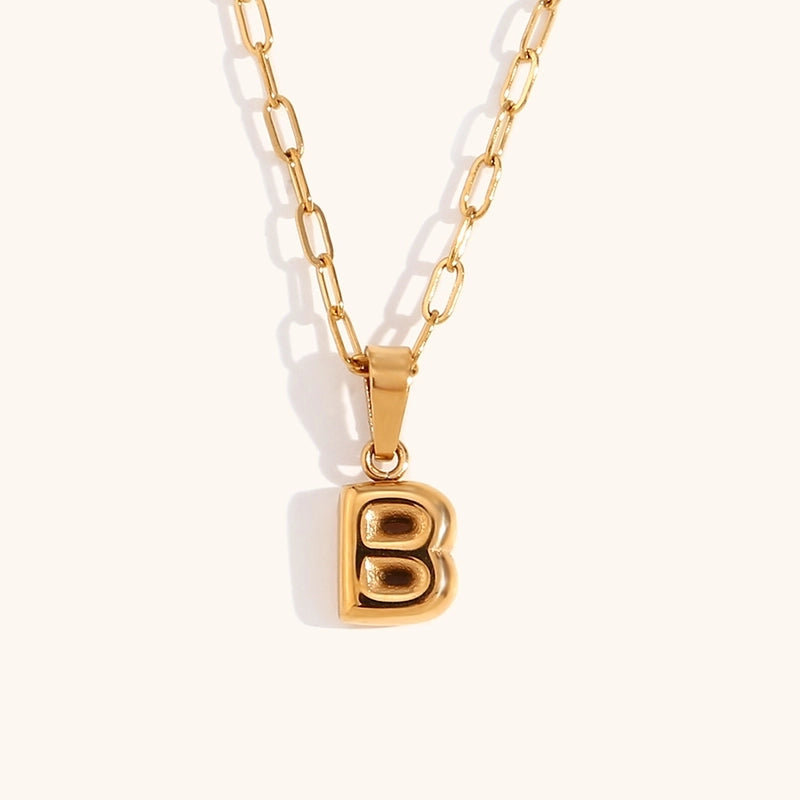 Minimalist Commute Letter Stainless Steel Titanium Steel Plating Gold Plated Pendant Necklace