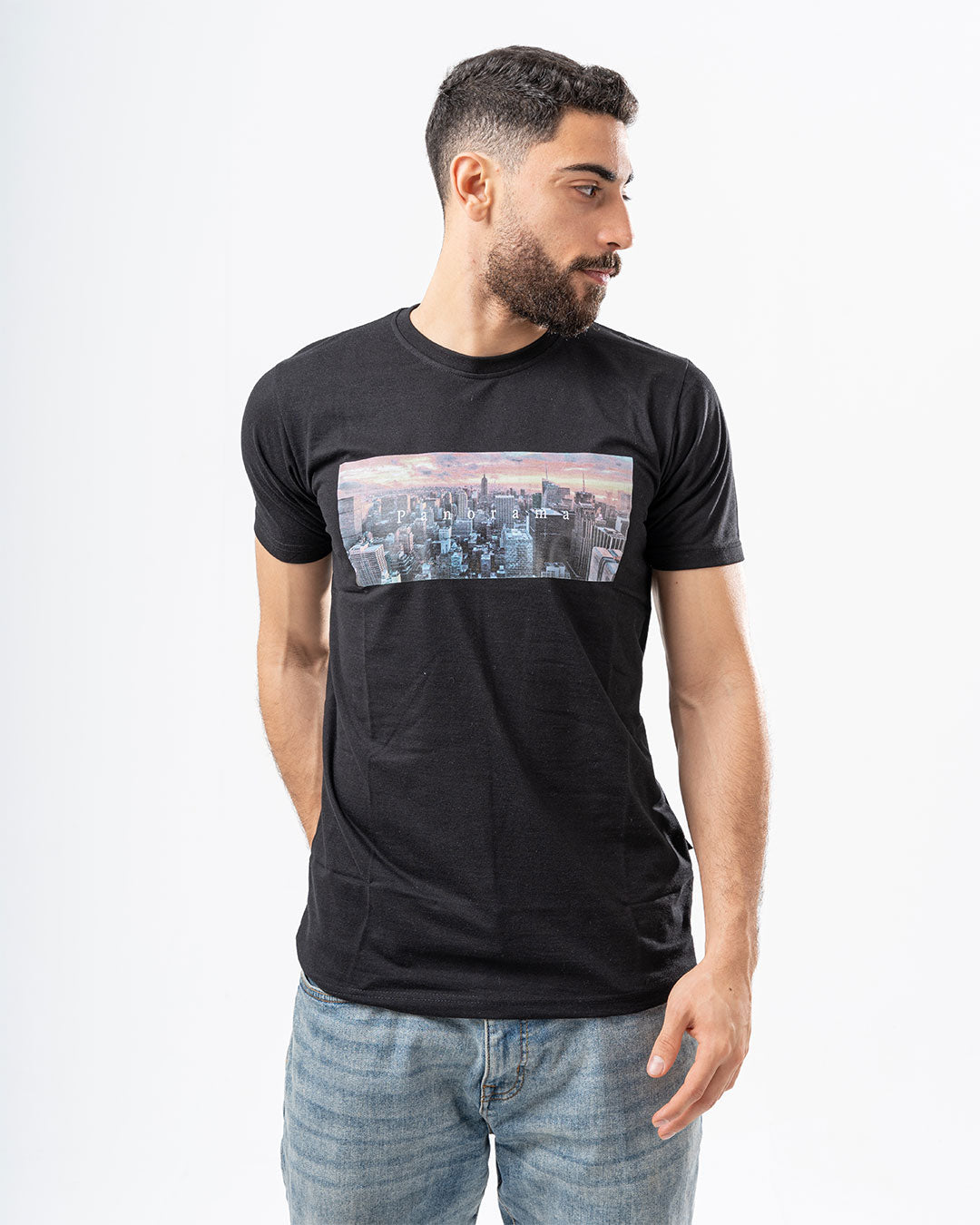 Panorama Printed Mens Short Sleeve T-shirt