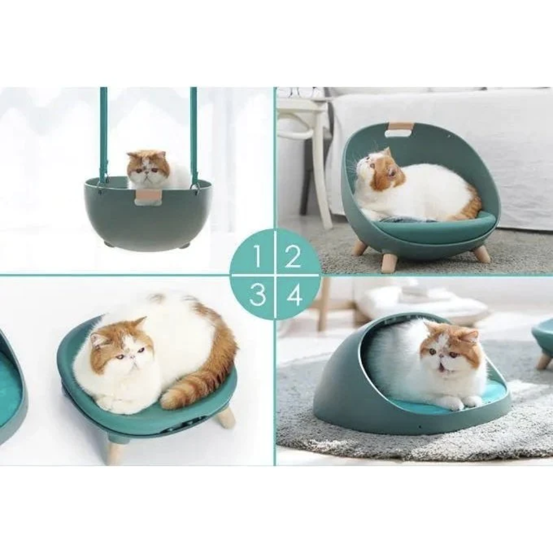 4-in-1 Convertible Bed｜Makesure Pet Bed｜Cat Bed Dog Bed