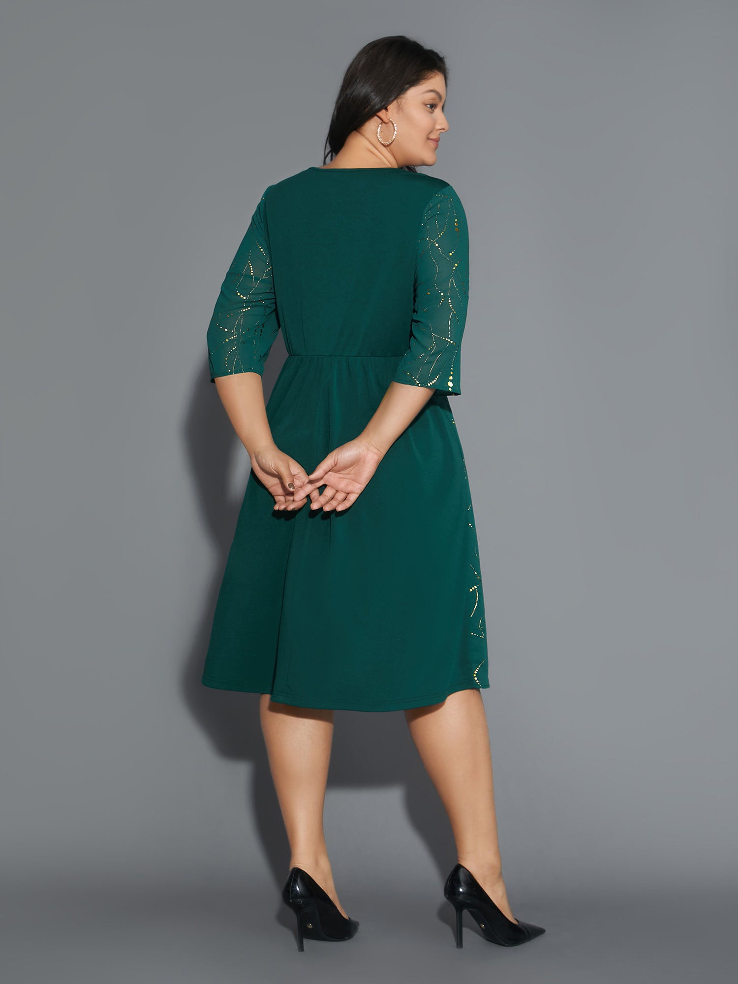 Glitter 2-In-1 Layered  Dress